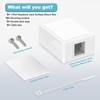 VCELINK Keystone Jack Surface Mount Box 1-Port for UTP Cat6/Cat5e/Cat5