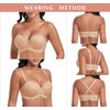 DotVol Women's Full Figure Strapless Bra Multiway Plus Size Underwire