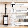 Demi's Home 25.4 oz 750 ml Glass Coffee Syrup Dispenser