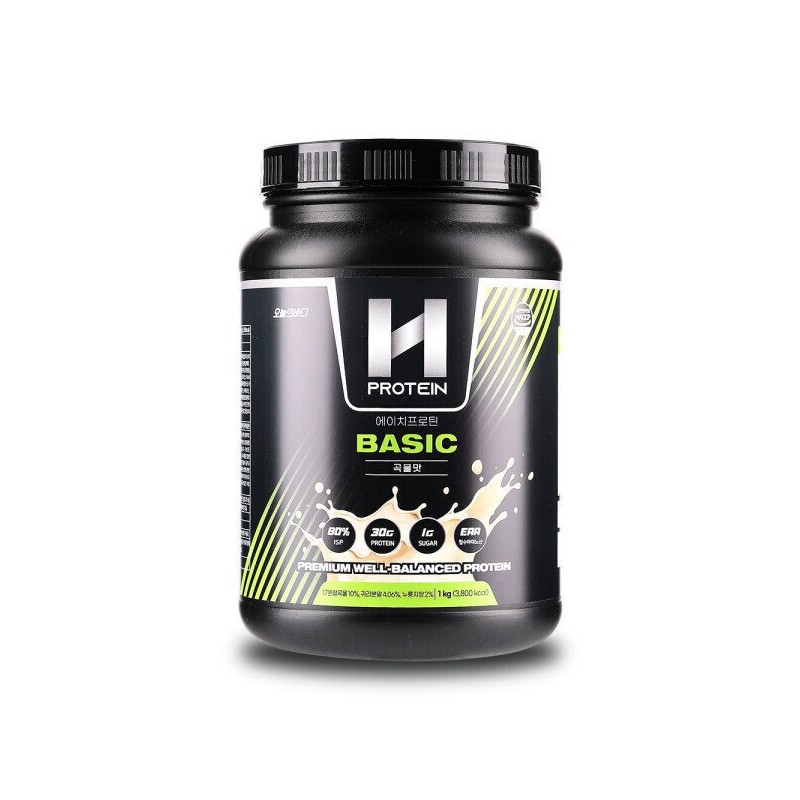 Today's Body 에이치프로틴 베이직 단백질보충제 단호박맛 1000g 제로당 고단백 식물성프로틴