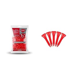 Masters Golf Plastic Tees 1 1/4" Red 50 Pack, K-REY-GFA137