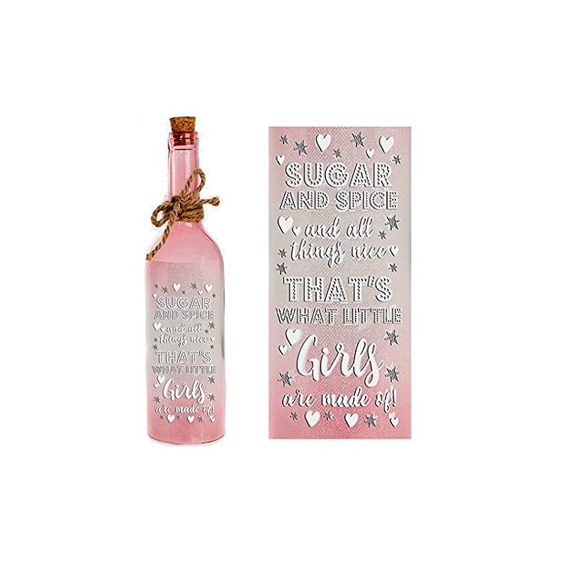 Sugar and Spice Girl LED Bottle Light