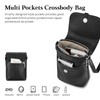 befen Black Crossbody Bag for Women Genuine Leather RFID Phone