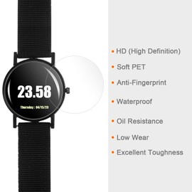 sourcing map Pack of 5 Protective Films 32 mm Soft PET Anti-Fingerprint HD Smartwatch, Suitable for Flat Wristwatches