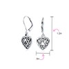 Open Lightweight Scroll Filigree Multi Heart Shape Puff Hearts Drop