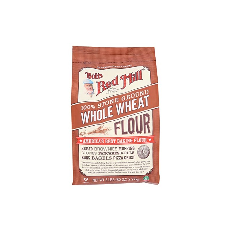 Bob's Red Mill Whole Wheat Flour, 80 Oz