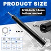 Terixe 9/16 Inch Hollow Power Nut Driver, 9/16 Deep Socket