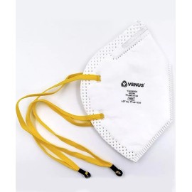 Venus 50 Pcs Venus NIOSH N95 V4400 Face Mask Flat Fold W/ Adjustable Straps