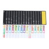 jojofuny Daily Class Schedule Pocket Chart Dual-sided Teacher Organizer Dry-eraser