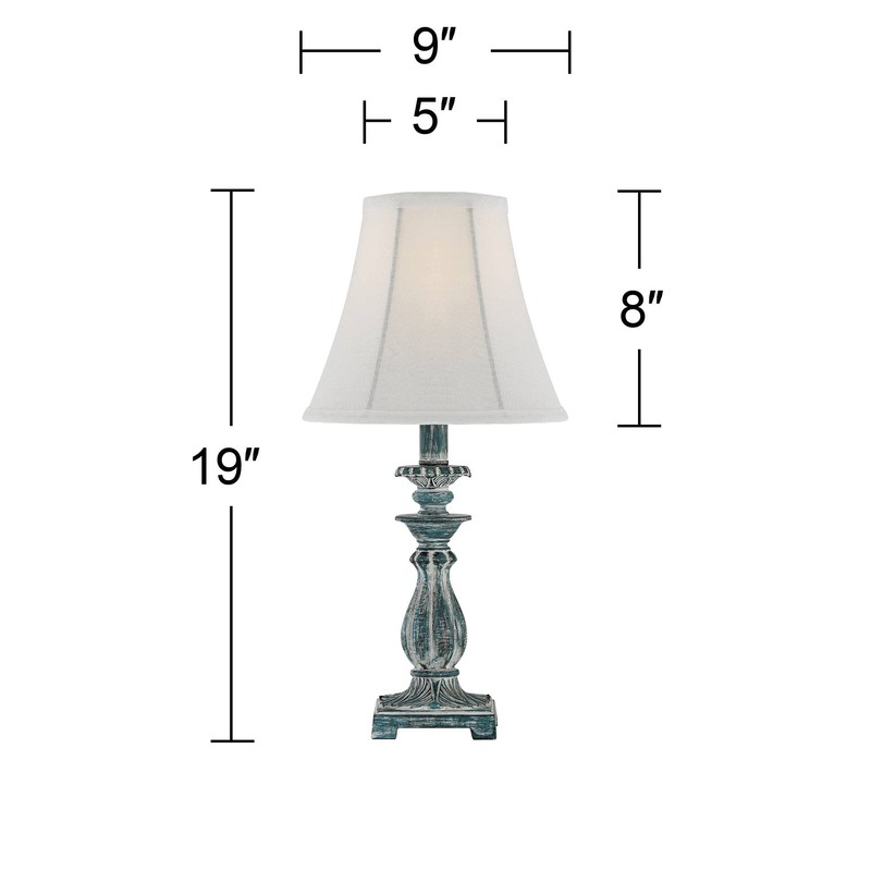 Regency Hill Cali Traditional Vintage Accent Table Lamps 19" High