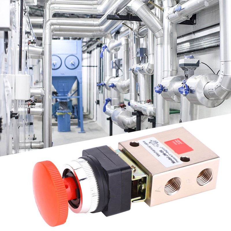 JM-06 Pneumatic Mechanical Valve PT 1/4in 2 Position 3 Way