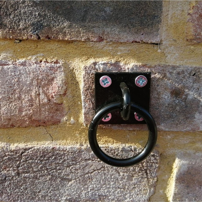 SUL Heavy Duty Ring on Plate with Black Coating, Horse