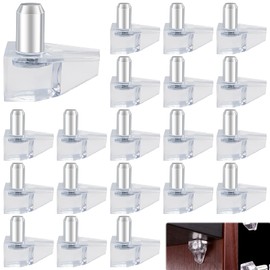 3 mm Plastic Shelf Supports Pegs Stud Shelf Pegs Kitchen Cupboard Shelf Supports Shelf Pin Small Plastic Shelf Bracket Shelf Holder Locking Pins Small Shelf Supports for Glass Furniture-20pcs
