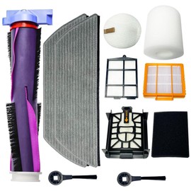 AV2800ZE RV2820YE RV2820ZE AV2820S AV2820AE RV2800AE RV2800S RV2800XTUS Replacement Parts Filter,Mop Pad,Roller,Side Brush,Foam Felt filter Compatible with Shark PowerDetect NeverTouch Pro