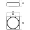 Emco Liaison 183000101 Soap Dish Round Soap Holder for Railing