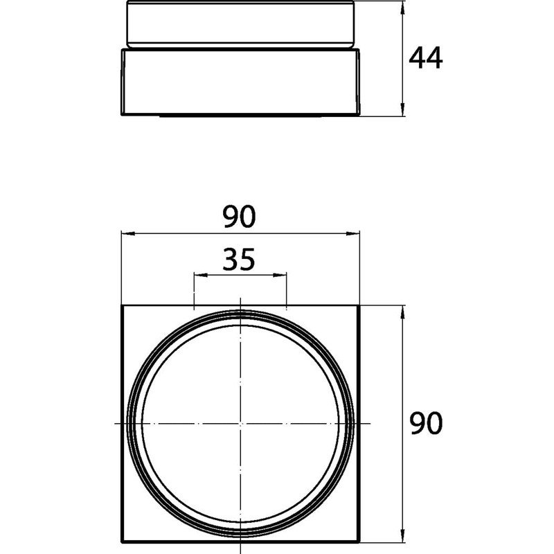 Emco Liaison 183000101 Soap Dish Round Soap Holder for Railing