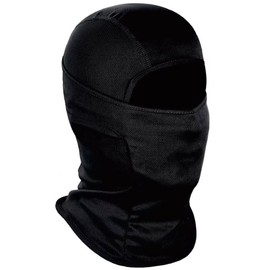 UKDGTMR Balaclava Ski Face Mask, Motorcycle Neck Warmer, UV Protection Scarf for Men and Women. (Black)