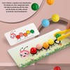 Wooden Colour Sorting Caterpillar Clip Bead Toy for Colour Matching