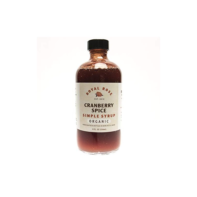 Royal Rose Organic Cranberry Spice Syrup, 8 oz