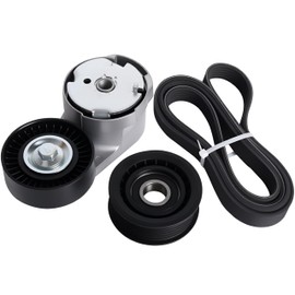 Loautong Drive Belt Tensioner Kit for Dodge Charger/Challenger 2015-2021, for Chrysler 300 2014-2022, for Ram 1500 14-18/20-21, V6 3.6L, OE 39282 38082, with Idler Pulley and Serpentine Belt, 3PCS