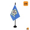 AZ FLAG 10 Connecticut Table Flags - 6" x 4"