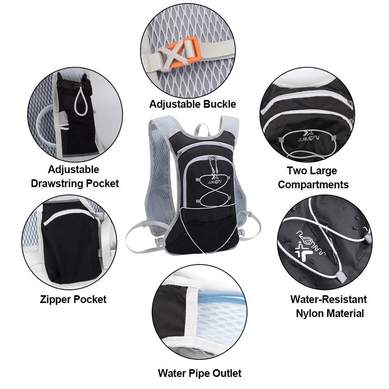 TEUEN Hydration Backpack with Hydration Bladder 2 l, Small Running