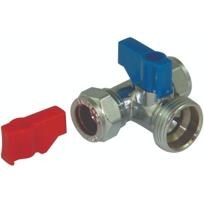 hep® Washing Machine, Dishwasher Appliance Valve Tap Tee Handle, 15mm