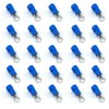 UMTMedia® 25 Pieces Blue 3.2mm Insulated Crimp Ring Electrical Connector