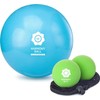 2 x fascia balls (natural rubber 6.3 cm) + 1