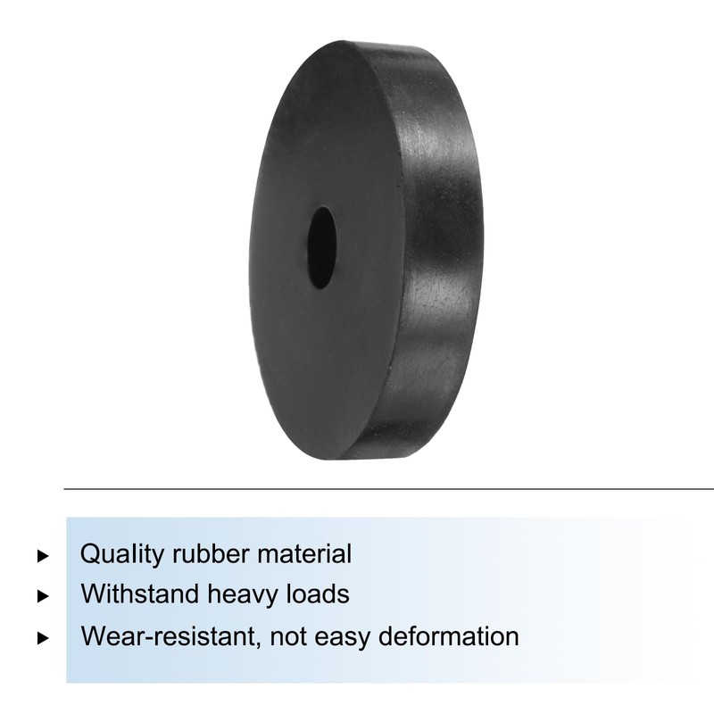 sourcing map 12 Pcs Rubber Spacers 50mm OD, 10mm ID,