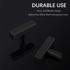 KNOBWELL 6 Pack Black Stainless Steel Drawer Knobs and Pulls,
