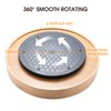 Lazy Susan Organizer 14 inch, Bamboo Lazy Susan for Table,
