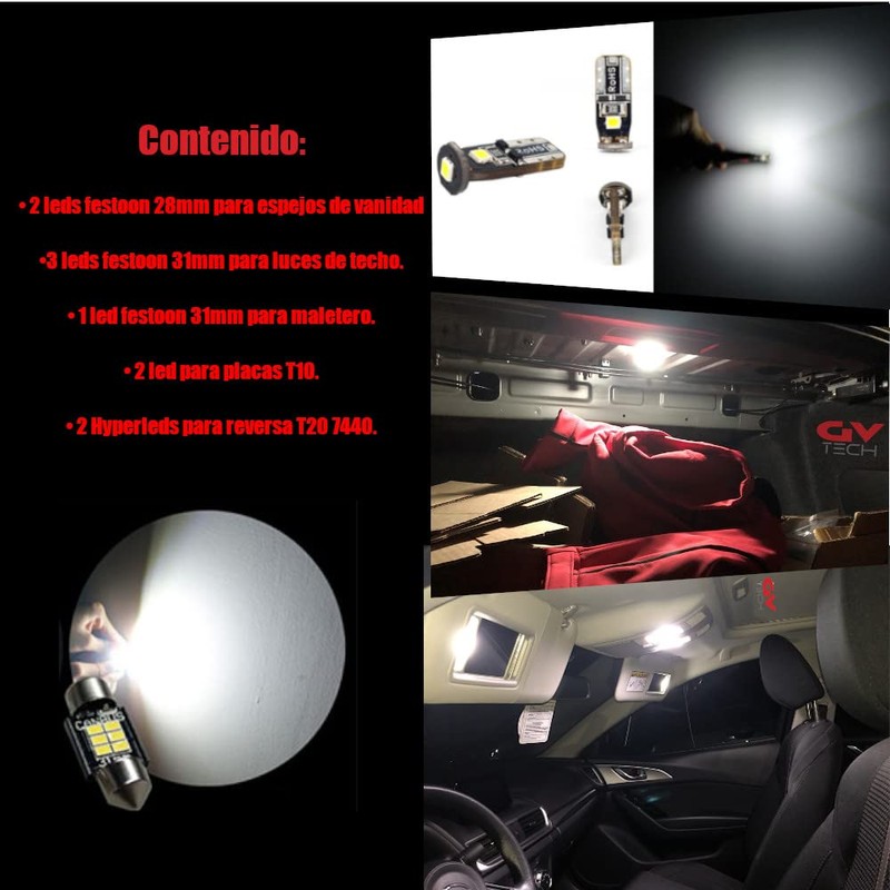 LEDXIUM - Kit led premium de interiores para Mazda 3