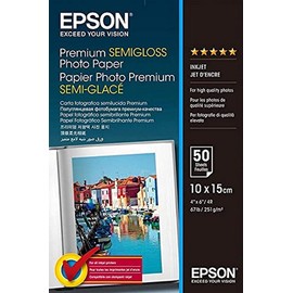 Epson Premium Semigloss Photo Paper - Semi-gloss photo paper - 100 x 150 mm - 251 g/m2 - 50 Sheets