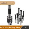 Kimllier 2 Inch Boring Head R8 1/2 Inch Shank Boring
