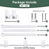 ZNONOX ZNONOX Curtain Rods No Drilling for Windows 30 to