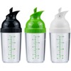 Nicunom 3 Pack Salad Dressing Shaker Container, 7 Oz Salad