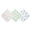 aden + anais Essentials Washcloth Set, Super Soft 100% Cotton