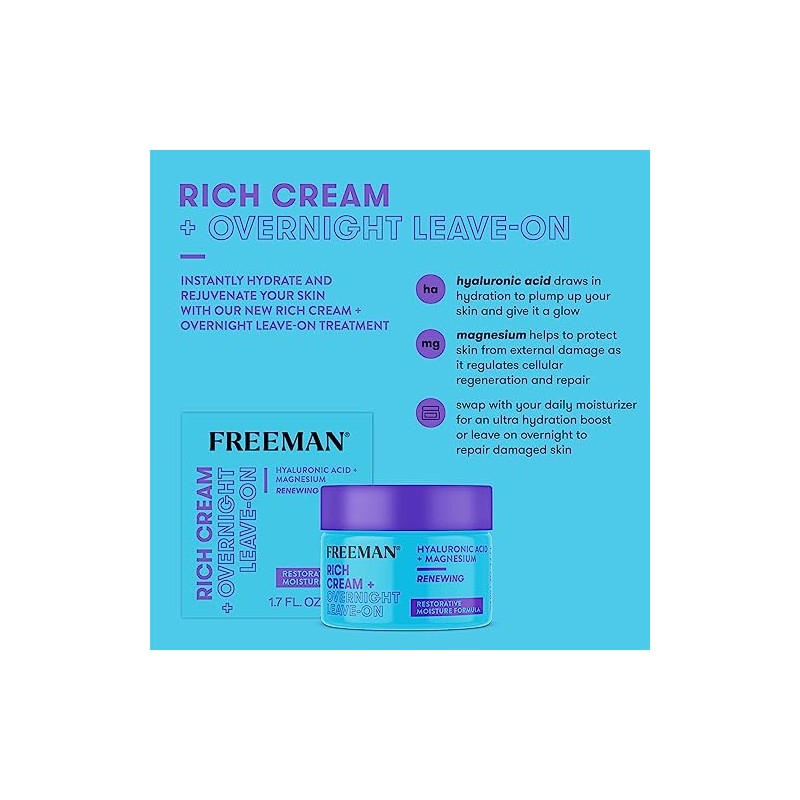 Feeling Beautiful Freeman Rich Cream and Overnight Leave On, 50