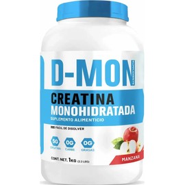 Suplemento Creatina Monohidratada D-mon 1 Kg 200 Servicios