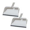 Superio 2-Pack Wide Plastic Dustpan with Comb - 16" Wide,