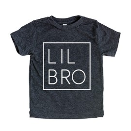 Teeny Fox Lil Bro Letter Printed Big Brother Little Sister Sis Family Cute Matching Outfits Couple Shirts