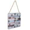Wall Clock Industrial Style Silent Quartz Movement Density Board Large