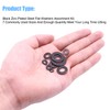 DWISHKEY 820Pieces 7 Sizes Black Zinc Plated Steel Flat Washers