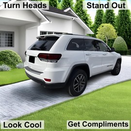 BOGAR TECH DESIGNS Tinted Taillight Rear Overlay Tint Compatible with Jeep Grand Cherokee 2014-2021, Dark