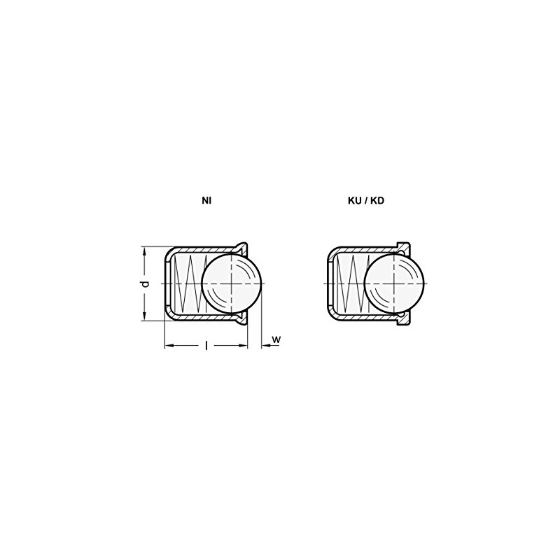 Ganter Standard Elements – Elasticated to Print Press-On, Blue, GN