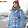 10 Pairs Leather Toggle Buttons, PU Leather Horn Buttons Coat