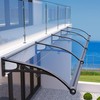 Window Door Awning Canopy UPF 51+, Aluminum Bracket Polycarbonate Board.Front