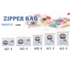 Japax AGF-4 Plastic Bag with Zipper, Transparent, Height 6.7 x