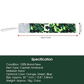 VGEBY Brazalete de capitán juvenil, nailon elástico para el brazo del capitán de fútbol (verde) Accesorios De Fútbol Banda Capitan Futbol Banda Capitan Futbol Banda De Capitan De Futbol